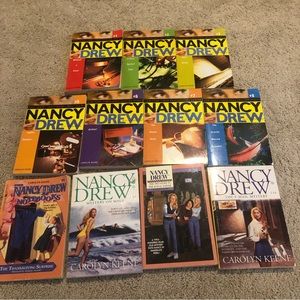 Nancy Drew paper back books set of 11 in used good condition